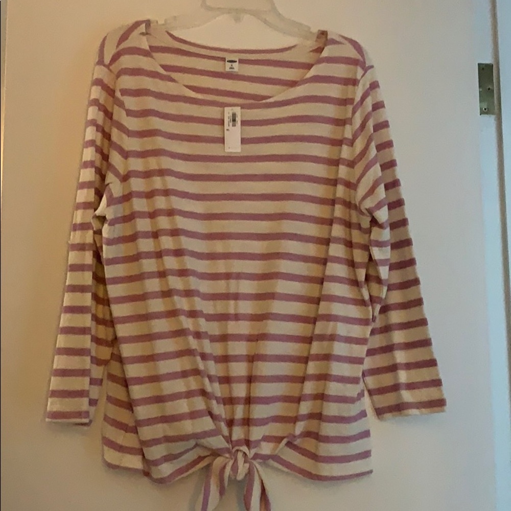 Old navy front tie long sleeve shirt